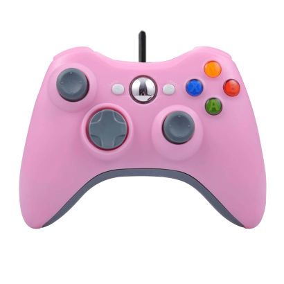 Геймпад Проводной RMC Xbox 360 Pink 2m Новый - Retromagaz