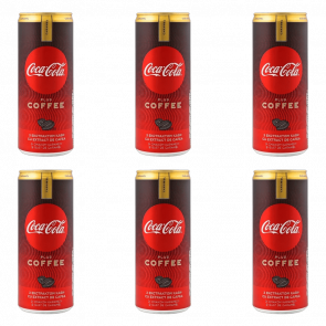 Набор Напиток Coca-Cola Plus Coffe Карамель 250ml 6шт - Retromagaz