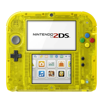 Консоль Nintendo 2DS Pokemon Limited Edition Модифікована 32GB Trans-Yellow + 10 Вбудованих Ігор Б/У - Retromagaz