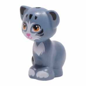 Фигурка Lego Земля Cat Friends Elves Medium Nougat Eyes Dark Pink Nose White Patches Pattern Animals 11602pb04 6172417 Sand Blue Б/У - Retromagaz