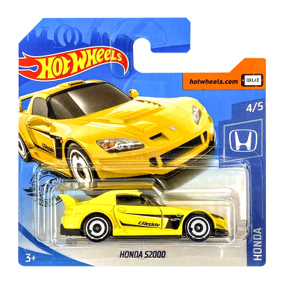 Машинка Базовая Hot Wheels Honda S2000 Honda 1:64 GHC12 Yellow - Retromagaz