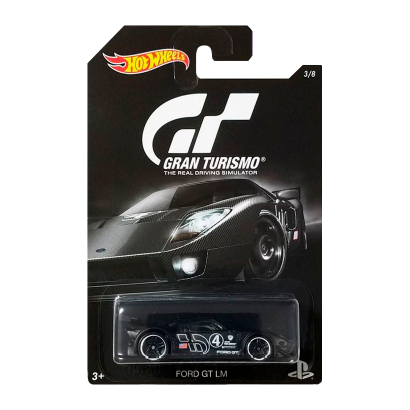 Тематическая Машинка Hot Wheels Ford GT LM Gran Turismo 1:64 DJL15 Black - Retromagaz