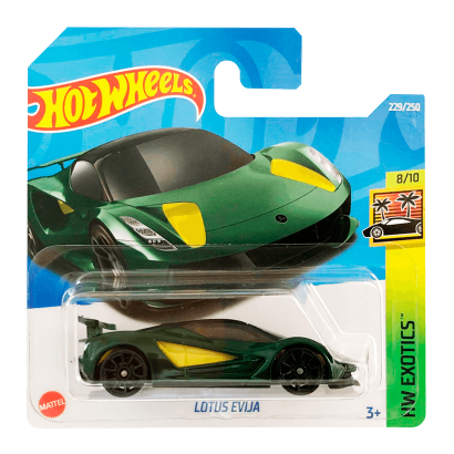 Машинка Базовая Hot Wheels Lotus Evija Exotics 1:64 HCT07 Green - Retromagaz