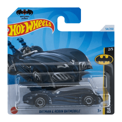 Машинка Базова Hot Wheels Batman & Robin Batmobile Batman 1:64 HTD51 Blue - Retromagaz