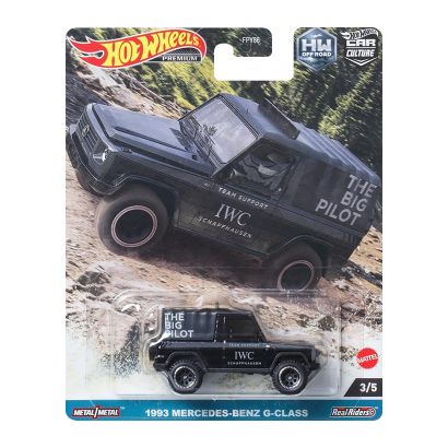 Машинка Premium Hot Wheels 1993 Mercedes-Benz G-Class Off-Road 1:64 HKC72 Black - Retromagaz