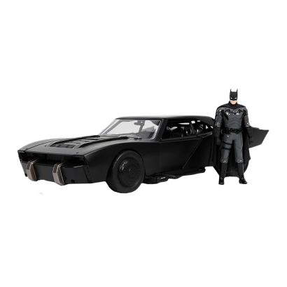 Машинка Jada Batman (2022) Бетмобіль з Фігуркою Бетмена 1:24 Black - Retromagaz