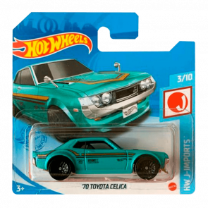 Машинка Базова Hot Wheels '70 Toyota Celica J-Imports 1:64 GTC09 Turquoise - Retromagaz