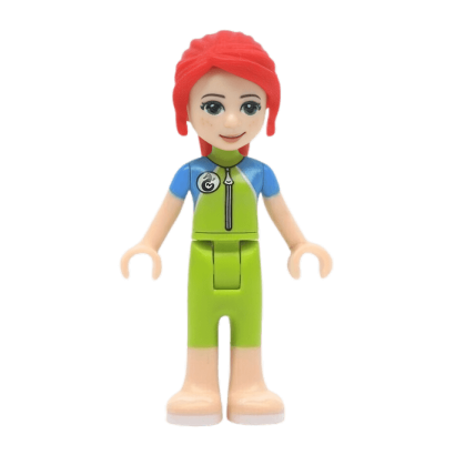 Фигурка Lego Girl Mia Lime Wetsuit Sunglasses Friends frnd306 2 Б/У - Retromagaz