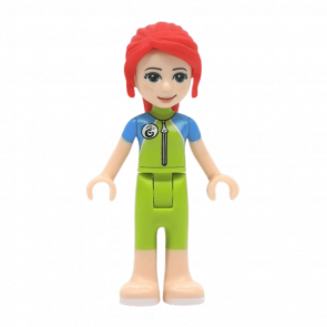 Фигурка Lego Girl Mia Lime Wetsuit Sunglasses Friends frnd306 2 Б/У