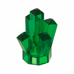 Скала Lego Драгоценность Crystal 5 Point 1 x 1 52 29377 30385 28623 4541539 4655335 Trans-Green Б/У - Retromagaz