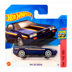 Машинка Базова Hot Wheels DMC Delorean The `80S 1:64 HKJ65 Dark Blue - Retromagaz