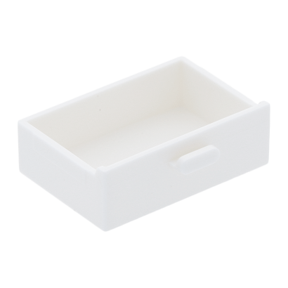 Ємність Lego Cupboard Drawer 2 x 3 4536 453601 4109736 4520636 White 4шт Б/У - Retromagaz