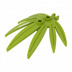 Растение Lego Листья Swordleaf 6 x 5 10884 6023832 6313098 Lime 4шт Б/У