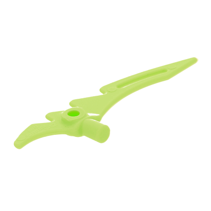 Оружие Lego Топор 10шт Crescent Blade Serrated with Bar 98141 6109558 Yellowish Green Б/У - Retromagaz