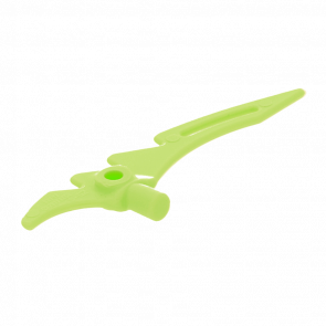 Зброя Lego Сокира 10шт Crescent Blade Serrated with Bar 98141 6109558 Yellowish Green Б/У - Retromagaz