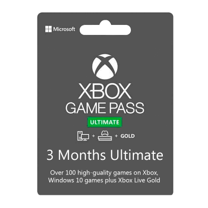 Підписка Microsoft Xbox Series Game Pass Ultimate 3 Місяці Новий - Retromagaz