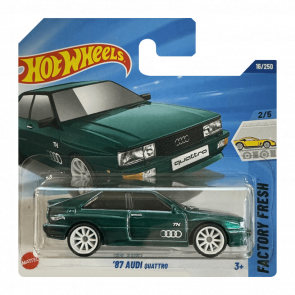 Машинка Базовая Hot Wheels '87 Audi quattro Super Treasure Hunt STH Factory Fresh 1:64 JBC35 Green - Retromagaz