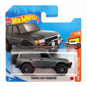 Машинка Базова Hot Wheels Toyota Land Cruiser 80 Hot Trucks 1:64 GRX22 Grey