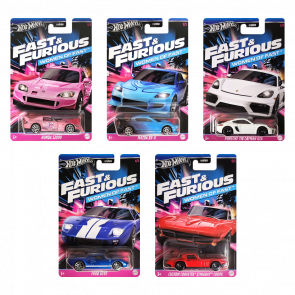 Набір Тематична Машинка Hot Wheels Women of Fast & Furious HNR88 5шт - Retromagaz