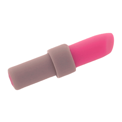 Інше Lego Lipstick with Light Bluish Gray Handle Pattern 93094pb01 25866pb01 4624571 6160203 Dark Pink 4шт Б/У - Retromagaz