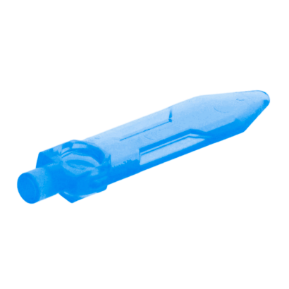 Зброя Lego Меч Blade with Bar 23860 6133840 Trans-Dark Blue 4шт Б/У - Retromagaz