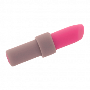 Другое Lego Lipstick with Light Bluish Gray Handle Pattern 93094pb01 25866pb01 4624571 6160203 Dark Pink 4шт Б/У