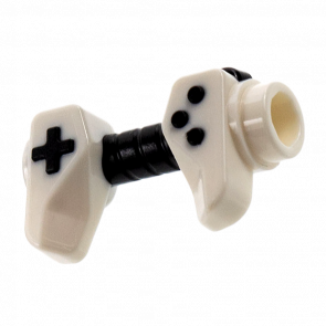 Другое Lego Game Controller Holes on Sides for Bar with Black Buttons 65080pb02 6285528 White 2шт Б/У - Retromagaz