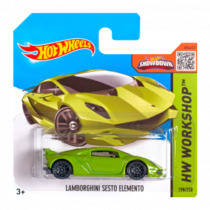 Машинка Базовая Hot Wheels Lamborghini Sesto Elemento Workshop 1:64 CFH88 Green - Retromagaz