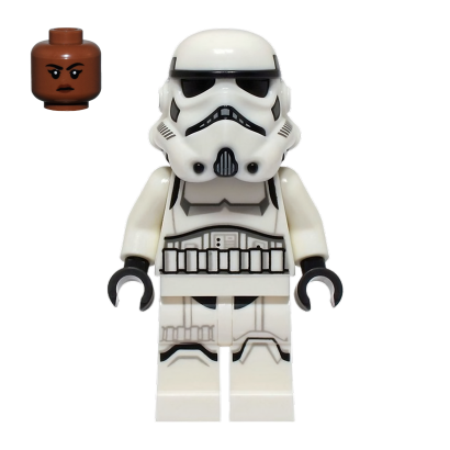 Фігурка Lego Імперія Imperial Stormtrooper Female Medium Brown Head Star Wars sw1326 75387 Новий - Retromagaz