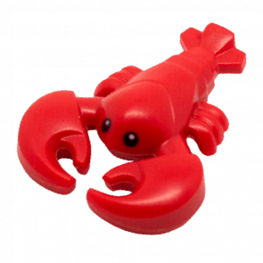 Фігурка Lego Вода Lobster with Black Eyes Pattern Animals 27152pb01 1 6170934 Red Б/У