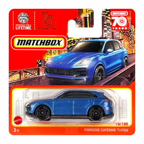 Машинка Велике Місто Matchbox Porsche Cayenne Turbo Metro 1:64 HLD01 Blue - Retromagaz