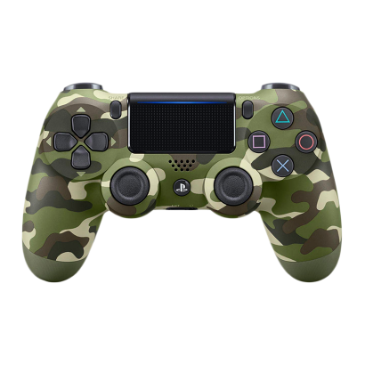 Геймпад Бездротовий Sony PlayStation 4 DualShock 4 Version 2 Green Camo Б/У - Retromagaz