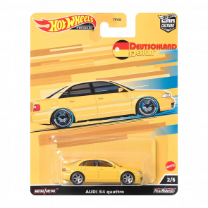 Машинка Premium Hot Wheels Audi S4 Quattro Deutschland Design 1:64 HCJ95 Yellow - Retromagaz