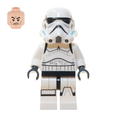 Фігурка Lego Імперія Stormtrooper Printed Legs Dark Azure Helmet Vents Star Wars sw0578 Б/У - Retromagaz