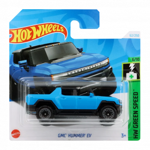 Машинка Базовая Hot Wheels GMC Hummer EV Green Speed 1:64 HTB83 Blue - Retromagaz