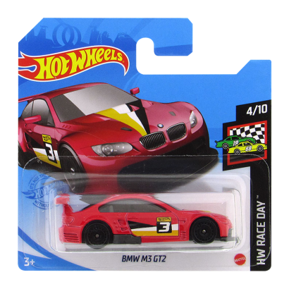 Машинка Базова Hot Wheels BMW M3 GT2 Race Day 1:64 GRX89 Red - Retromagaz