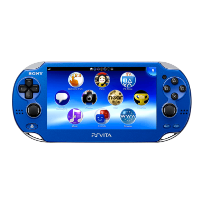 Консоль Sony PlayStation Vita Модифікована 64GB Blue + 5 Вбудованих Ігор Б/У - Retromagaz