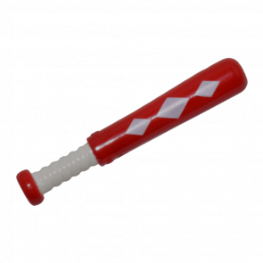 Спорт Lego Baseball Bat 4L with White Grip Handle and 3 White Diamonds Pattern 93220pb02 6177428 Red Б/У - Retromagaz