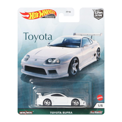 Машинка Premium Hot Wheels Toyota Supra Toyota 1:64 GRJ96 White - Retromagaz