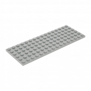 Пластина Lego Обычная 4шт 6 x 16 3027 4160991 4211733 Light Bluish Grey Б/У - Retromagaz