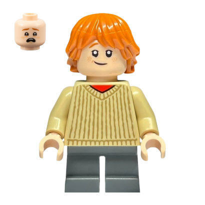 Фигурка Lego Harry Potter Ron Weasley Tan Sweater Films hp482 Б/У - Retromagaz