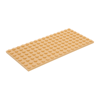 Пластина Lego Звичайна 8 x 16 92438 4609726 Tan 4шт Б/У - Retromagaz