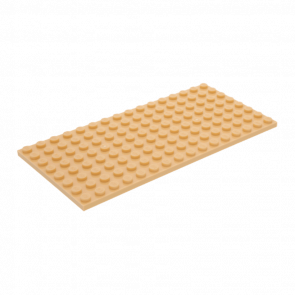 Пластина Lego Звичайна 8 x 16 92438 4609726 Tan 4шт Б/У - Retromagaz