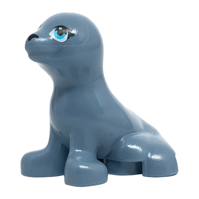 Фигурка Lego Вода Seal Friends with Black Nose and Medium Azure Eyes Pattern Animals bb0682pb01 1 6185476 Sand Blue Б/У - Retromagaz