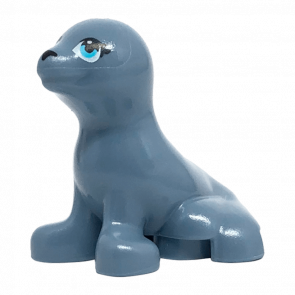 Фигурка Lego Вода Seal Friends with Black Nose and Medium Azure Eyes Pattern Animals bb0682pb01 1 6185476 Sand Blue Б/У