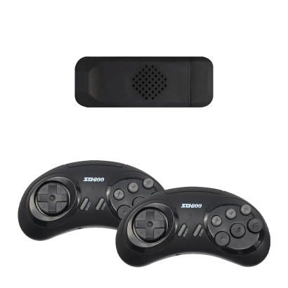 Консоль RMC Game Stick Sega Controller + 4600 Вбудованих Ігор 4GB Black - Retromagaz