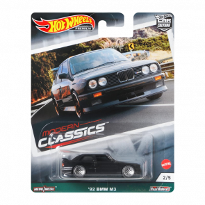 Машинка Premium Hot Wheels '92 BMW M3 Modern Classics 1:64 GRJ92 Black - Retromagaz