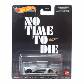 Машинка Premium Hot Wheels 007: No Time to Die Aston Martin Valhalla Concept Rep. Entertainment 1:64 GRL79 Silver