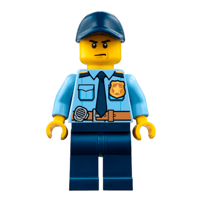 Фигурка Lego Police 973pb2600 Shirt with Dark Blue Tie and Gold Badge City cty0748 1 Б/У - Retromagaz