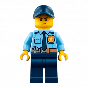 Фігурка Lego Police 973pb2600 Shirt with Dark Blue Tie and Gold Badge City cty0748 1 Б/У